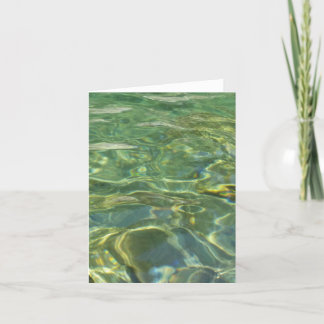 carte de voeux pour eau tourbillonnante verte écla