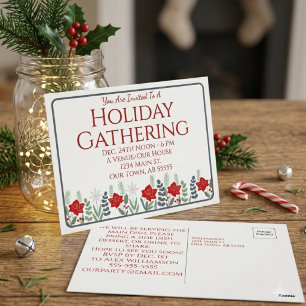 Carte de vœux pour fête de Noël et réunion de vaca