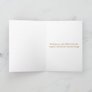 Carte de vœux pour gâteau d'anniversaire de capyba