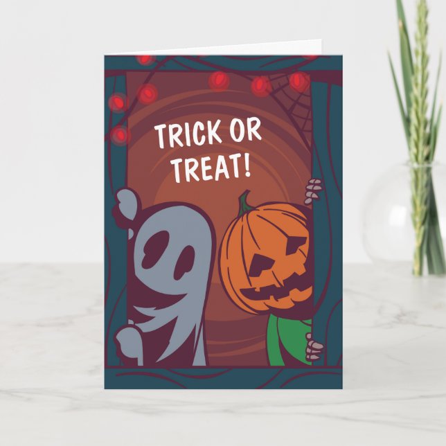 Carte de voeux pour Halloween (Devant)