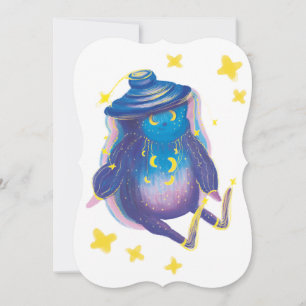 carte de voeux pour héros mignon