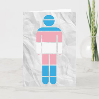 Carte de vœux pour homme transgenre