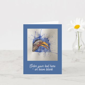 Carte de voeux pour Hornbill Startled