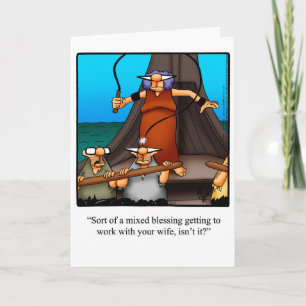 Carte de voeux pour Humour amusante "Couple de tra
