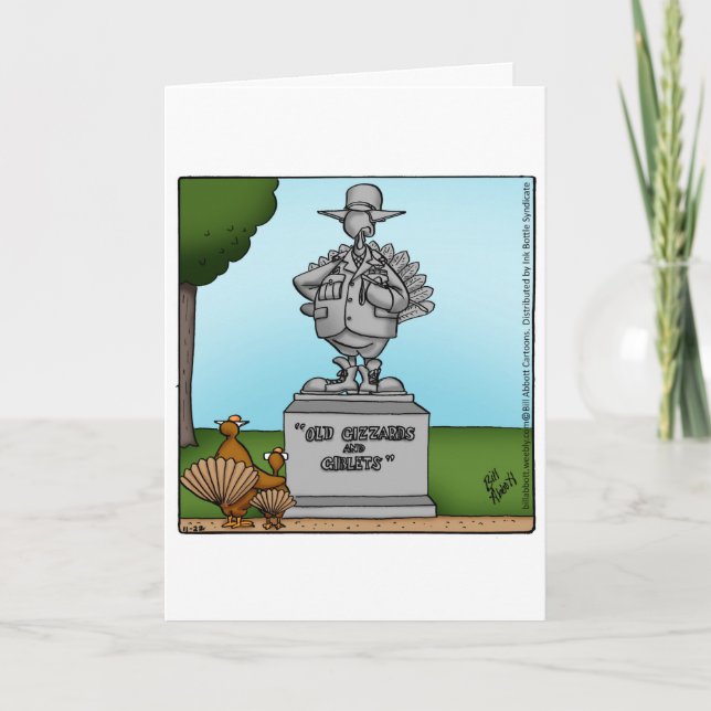 Carte de voeux pour Humour Bon thanksgiving amusan (Devant)