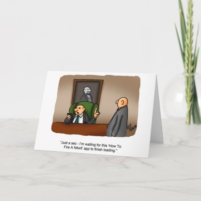 Carte de voeux pour Humour d'affaires amusante (Devant)