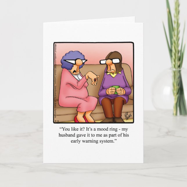 Carte de voeux pour Humour d'anniversaire mouvemen (Devant)