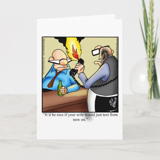 Carte de voeux pour Humour d'anniversaire mouvemen (Devant)