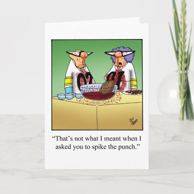 Carte de voeux pour Humour de football amusant (Devant)