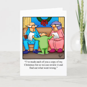 Carte de voeux pour Humour de Noël amusant