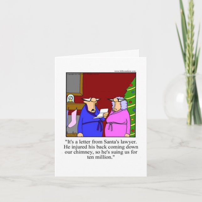 Carte de voeux pour Humour de Noël amusant (Devant)