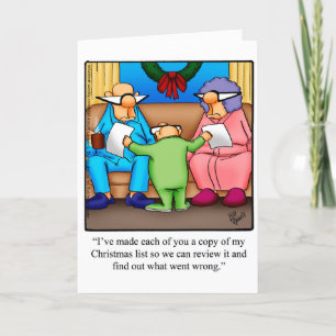 Carte de voeux pour Humour de Noël amusant