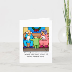 Carte de voeux pour Humour de Noël amusant