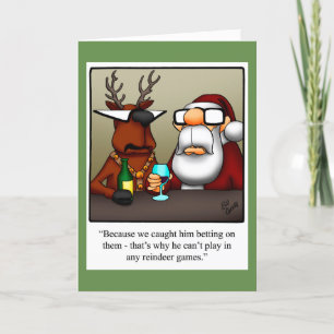Carte de voeux pour Humour de Noël amusant