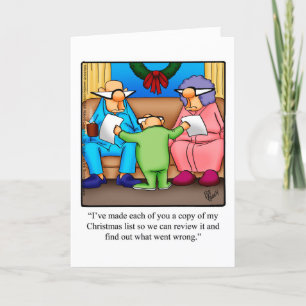 Carte de voeux pour Humour de Noël amusant
