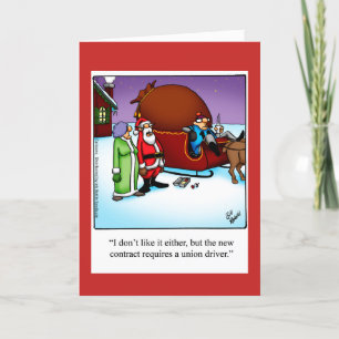 Carte de voeux pour Humour de Noël amusant