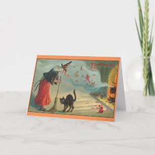 Carte de voeux pour la brasse de sorcière d'Hallow