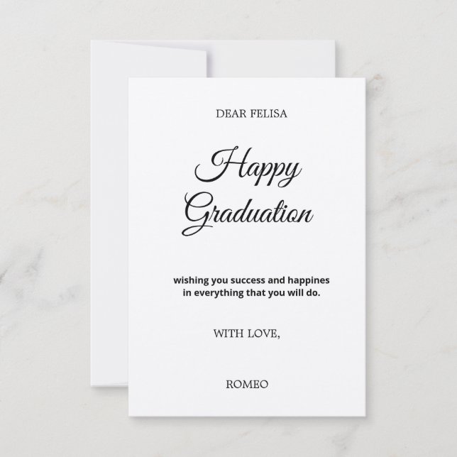 Carte de voeux pour la certification (Devant)