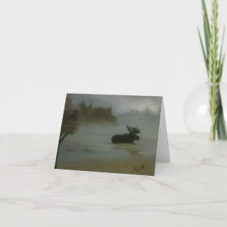 Carte de voeux pour la faune de l'orignal Merci