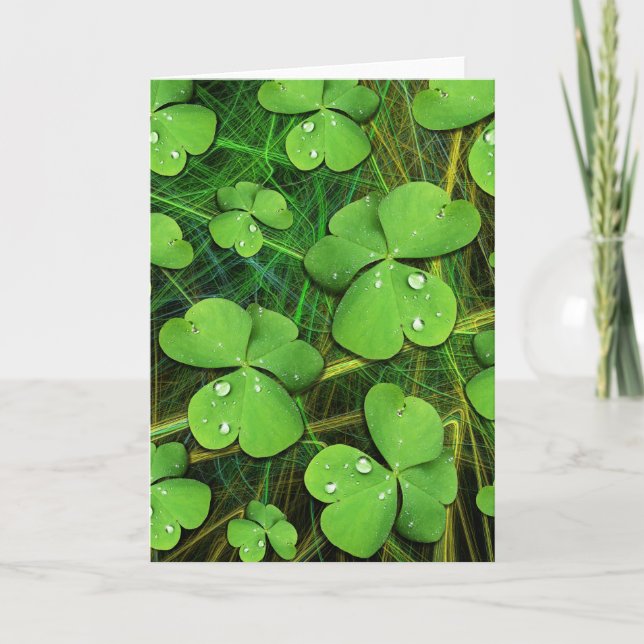 Carte de voeux pour la fête de la Saint-Patrick Sh (Devant)