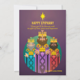 Carte de vœux pour la fête de l'Épiphanie