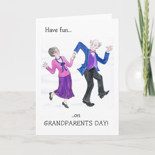 Carte de voeux pour la fête des grands-parents (Devant)