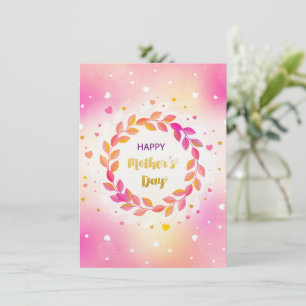 Carte de vœux pour la fête des mères