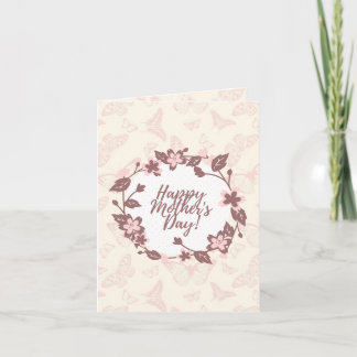 Carte de voeux pour la fête des mères - Carte A6 -