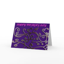 Carte de voeux pour la fête des mères de Happy
