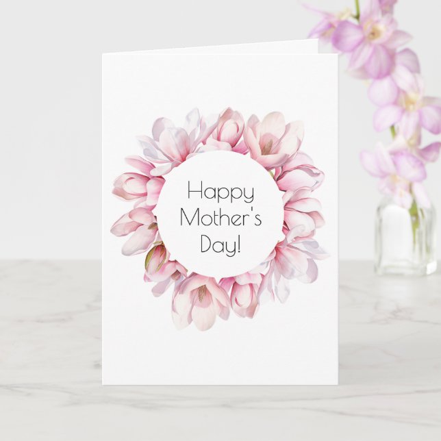 Carte de voeux pour la fête des mères de Magnolia (Orchidée)