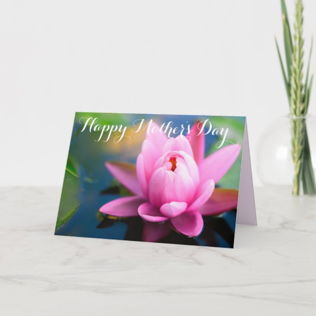Carte de voeux pour la fête des mères du Nénuphar  (Devant)