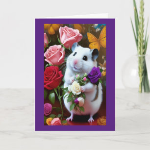 Carte de voeux pour la Fête des Mères Hamster