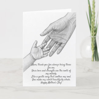 Carte de vœux pour la fête des Mères – Je t'aime M