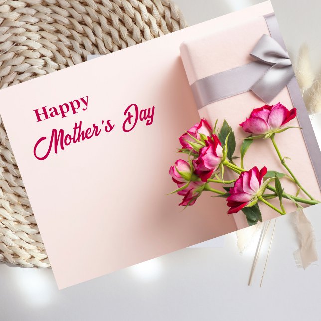 Carte de voeux pour la fête des mères Rose (Créateur téléchargé)