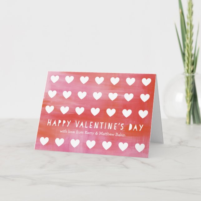 Carte de voeux pour la journée des Valentines de c (Devant)
