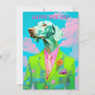 Carte de vœux pour la journée du chien – Drôle pou