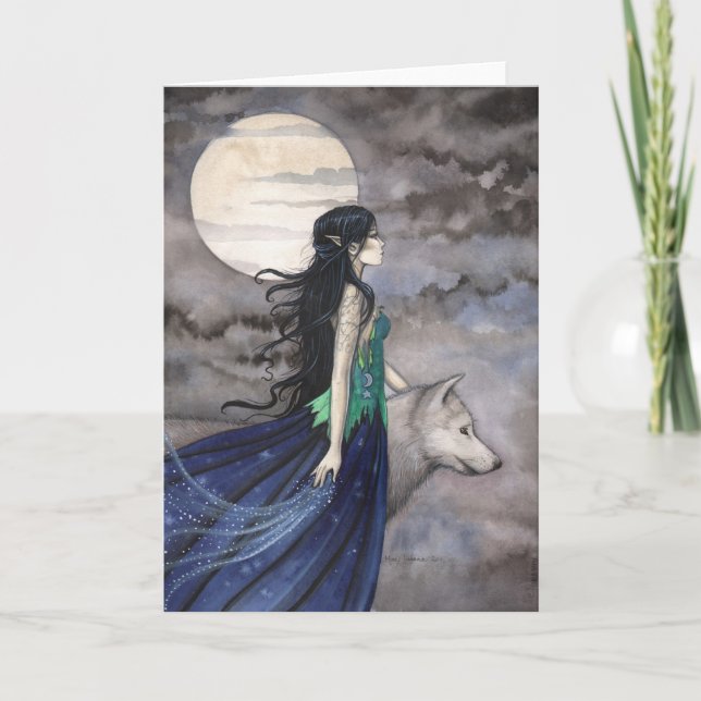 Carte de voeux pour la nuit du loup (Devant)