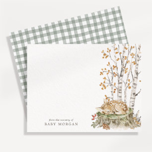 Carte de vœux pour la nurserie de conte de forêt