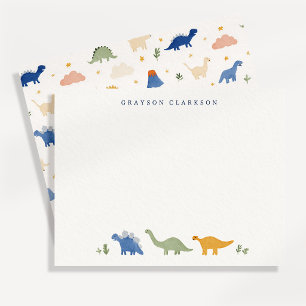 Carte de vœux pour la nurserie des enfants dinosau