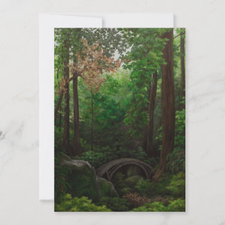 Carte de voeux pour la peinture du paysage foresti