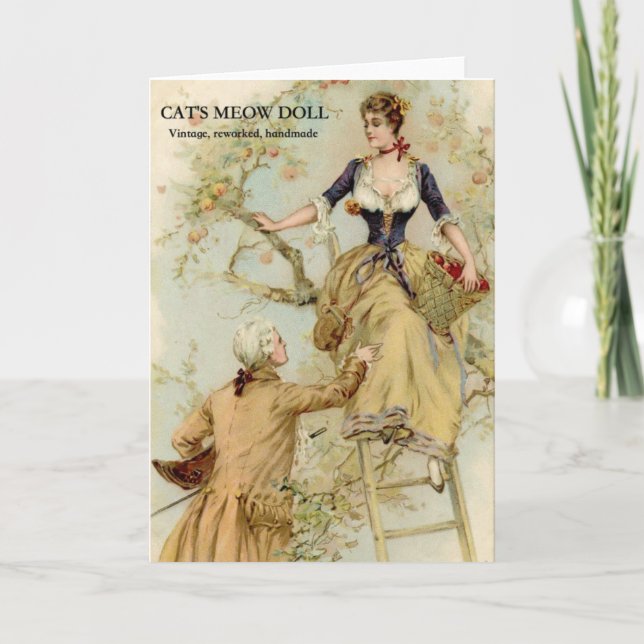 Carte de voeux pour la poupée de chat (Devant)