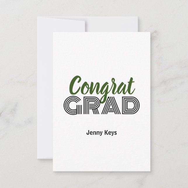 carte de voeux pour la remise des diplômes (Devant)