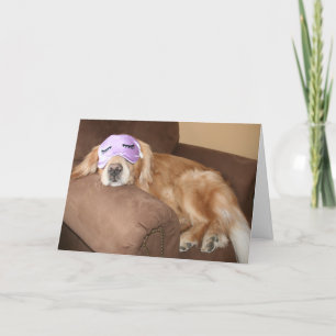 Carte de voeux pour la retraite d'or Retriever