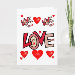 Carte de voeux pour la Saint-Valentin