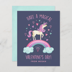 Carte de voeux pour la Saint-Valentin de l'Unicorn