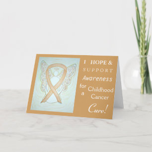 Carte de voeux pour la sensibilisation au cancer c