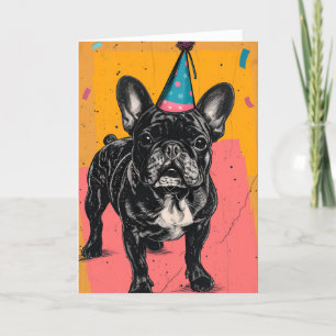 Carte de voeux pour l'anniversaire de Bulldog