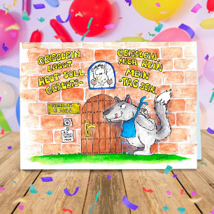 Carte de voeux pour l'anniversaire de Geisslein pa