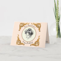 Carte de voeux pour l'anniversaire de Gibson Girl