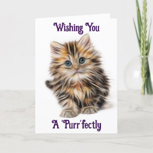 Carte de voeux pour l'anniversaire de Kitten